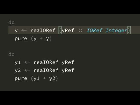 Видео: Практический Haskell, урок 7. Переменные и изменяемые