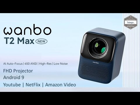 Видео: НОВЫЙ ЖК-проектор Wanbo T2 Max — Android9 и PlayStore — 450 ANSI люмен — 1080P — Распаковка