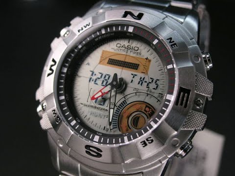 Видео: AMW-704D-7A CASIO ЧАСЫ ДЛЯ ОХОТНИКА / HUNTER WATCH  AMW-704D