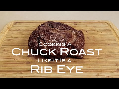 Видео: Жареный стейк Чак, приготовленный как рибай