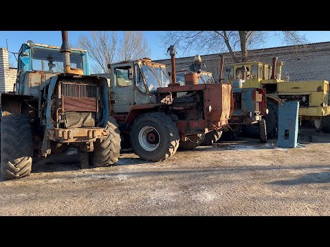 Видео: тихий обзор остатков сельхозтехники на площадке