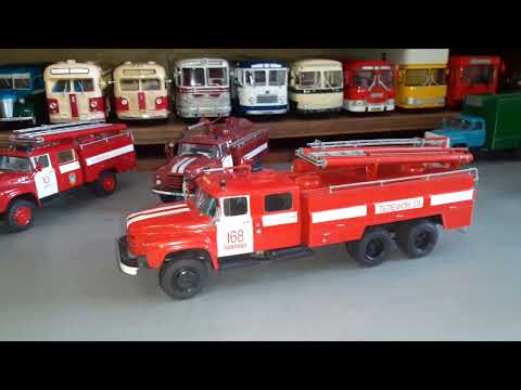 Видео: обзор моделей пожарные зил 130    133гя