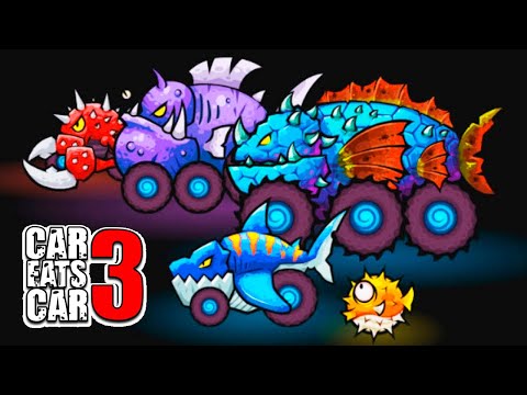 Видео: Прошел Все Уровни ПОДВОДНОГО МИРА на новых машинах Car Eats Car 3! Самый Сложный Уровень Под Водой
