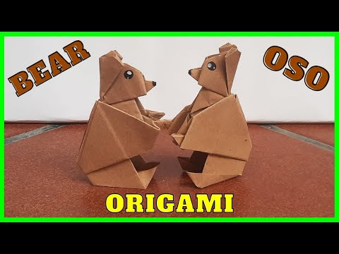 Видео: -⩥ КАК СДЕЛАТЬ БУМАЖНОГО МЕДВЕДЯ | ОРИГАМИ ШАГ ЗА ШАГОМ✅