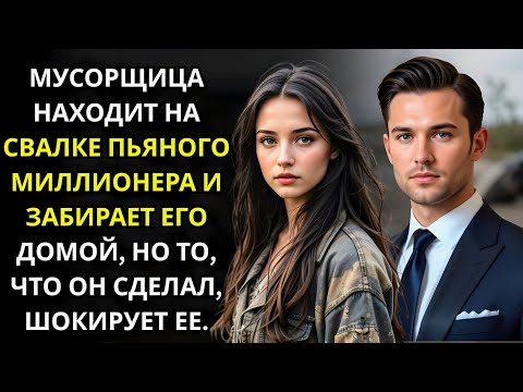 Видео: Мусорщица находит пьяного миллионера на свалке и забирает его домой, но что он сделал удивило
