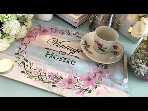 Видео: Как нарисовать простые цветы на дереве / Акриловая живопись для начинающих