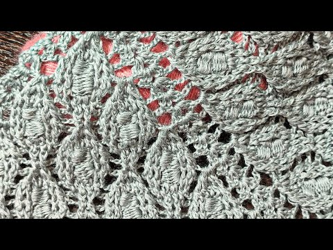 Видео: Узор Вдохновение для шали или бактуса, крючком . Авторская работа.
