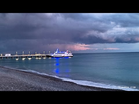 Видео: Лазаревское// 17.10.24//Вечерняя прогулка к морю