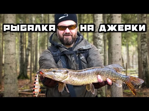 Видео: ЩУКА на БИГБЕЙТЫ Осенью на Лесной реке | Кастинговая Рыбалка с берега на ДЖЕРКБЕЙТЫ