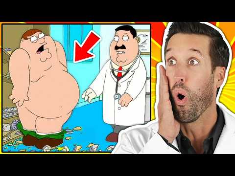 Видео: Doctor ER смотрит лучшие моменты доктора Хартмана из Гриффины | Сборник
