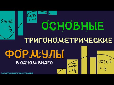 Видео: Как выучить все (почти все) формулы по тригонометрии? | Формулы и немного примеров | (ЧАСТЬ 1)