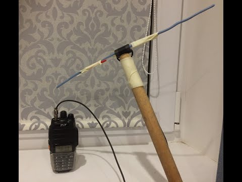 Видео: Антенна диполь на 430 МГц.