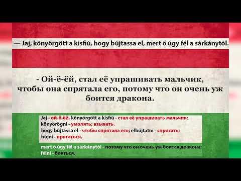 Видео: Венгерский язык по сказке "Бобовый стебель" - 8-я страница. Новый вариант подачи материала.