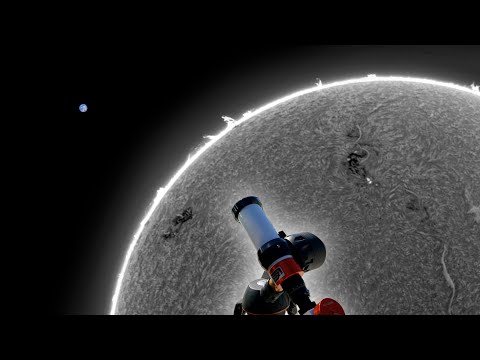 Видео: Я запечатлел бурю на Солнце с помощью телескопа (Lunt 50 мм)