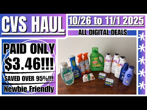 Видео: Доставка CVS — с 26.10.25 по 01.11.25 — Оплата ВСЕГО $3,46!!! — Простые цифровые предложения!!! —...