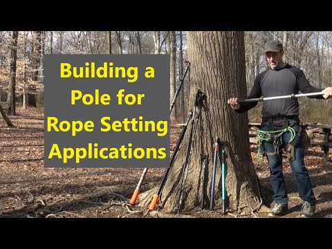 Видео: Изготовление самодельного шеста для установки веревки