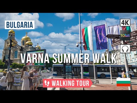 Видео: Варна летом 2025 🌞 Морская жемчужина Болгарии в полном расцвете | Прогулка по городу в 4K