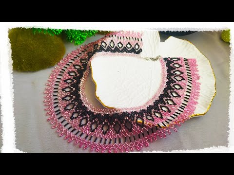 Видео: DIY ШИРОКОЕ КОЛЬЕ из бисера. БИСЕРОПЛЕТЕНИЕ