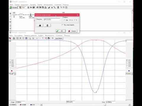 Видео: RFsim99 ДПФ на 80м диапазон 3-го порядка