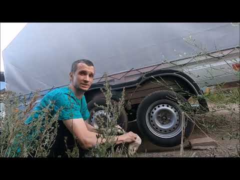 Видео: Бракованные колеса прицепа с завода (диски Trebl + Кама НК-244)