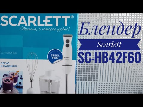 Видео: Блендер Scarlett SC-HB42F60