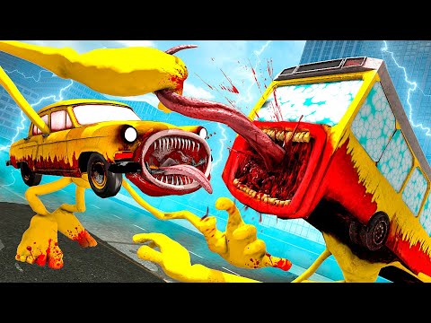 Видео: САМЫЙ СИЛЬНЫЙ ПОЖИРАТЕЛЬ! МАШИНА ПОЖИРАТЕЛЬ ПРОТИВ АВТОБУСА ПОЖИРАТЕЛЯ! УГАР И БЕЗУМИЕ В Garry`s Mod