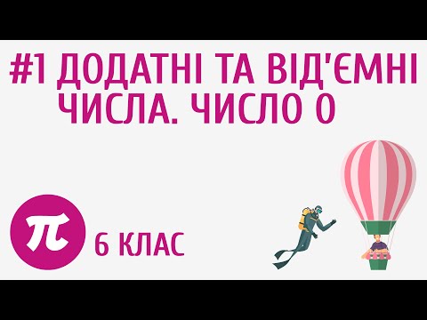 Видео: Додатні та від’ємні числа. Число 0 #1