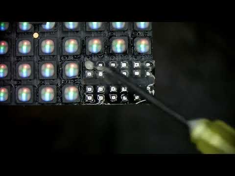 Видео: Ремонт светодиодного экрана P2.6_01. LED screen repair.