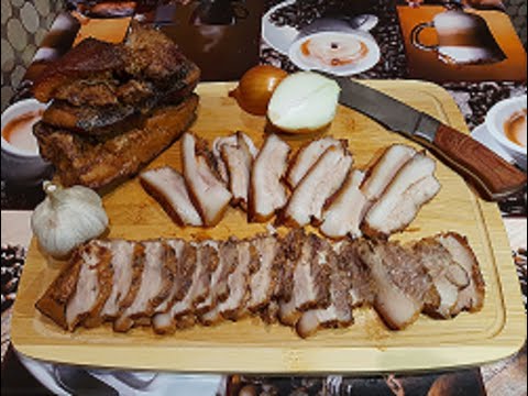 Видео: Щековина  в луковой шелухе в маринаде