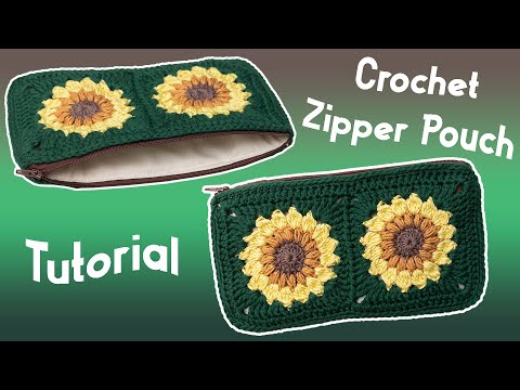 Видео: Мастер-класс по вязанию крючком сумки-молнии «Подсолнух»
