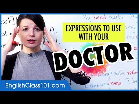 Видео: Английские выражения для общения с врачом | Изучите английские выражения