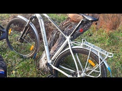 Видео: Снаряжение в поход. Merida BIG.NINE 80-D, 2019. Поставил крылья. Видео от VLANK.