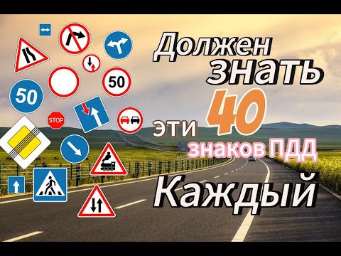 Видео: 40 знаков пдд-осилишь без ошибок?