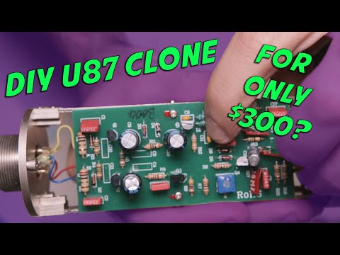 Видео: Сделай сам "клон" Neumann U87 за 300 долларов — Studio Projects C1 u87 Mod