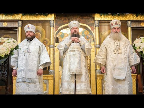 Видео: Великое освящение и литургия  храма Преображения Господня в Переделкине, г  Москва .