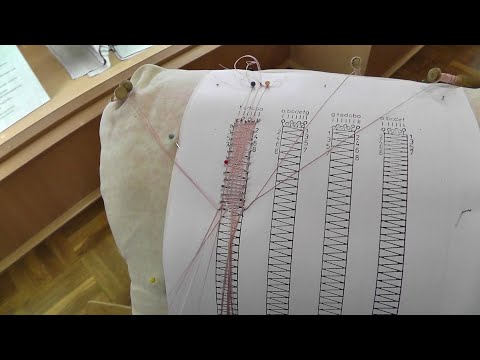 Видео: Плетение на коклюшках. Часть 7. Сетка