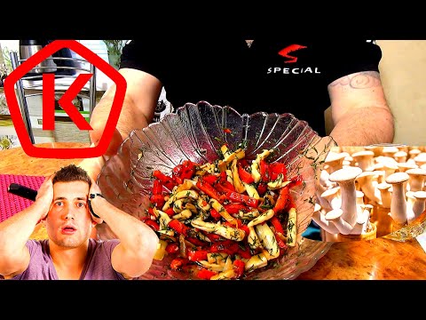 Видео: Грибной салат Вёшенки (Еринги - устричный гриб) в чесночной заливке. просто, быстро, главное, вкусно