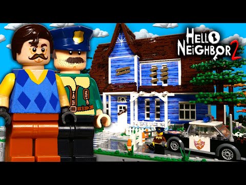 Видео: LEGO ГОРОД из ПРИВЕТ, СОСЕД 2 - Дом Соседа #2 / Hello Neighbor 2 MOC