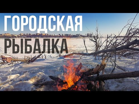 Видео: Зимняя рыбалка на щуку. Набережная Хабаровска.