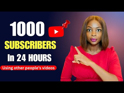 Видео: Как получить 1000 подписчиков за 24 часа с помощью чужих видео