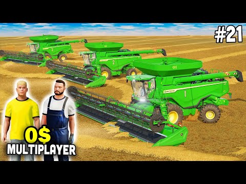 Видео: МЕГА ФЕРМА с 0$ на плоской карте с @FarmingGenius 👉 #21