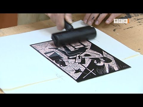 Видео: Как рисовать на линолеуме? Секреты линогравюры