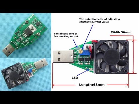 Видео: ⚡ СУПЕР USB НАГРУЗКА С РЕГУЛЯТОРОМ МОЩНОСТИ И КУЛЕРОМ 0-3А 15ВТ С АЛИЭКСПРЕСС