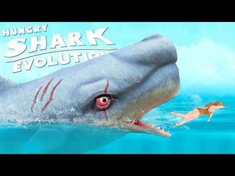 Видео: ОГРОМНЫЙ МОБИ ДИК НАПАДАЕТ НА ЛЮДЕЙ | Hungry Shark Evolution