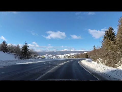 Видео: Дорога Львів Мукачево Ужгород. Стан траси Е471/Е50. 12.02.2022