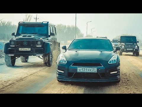 Видео: ГЕЛИК против NISSAN GT-R на бездорожье! GTR OFFROAD