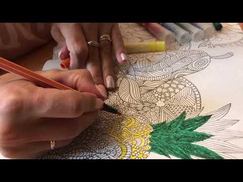 Видео: АСМР раскраска антистресс ASMR шепот