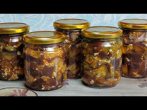 Видео: Баклажаны как Грибы на зиму!!!Маринованные Баклажаны с чесноком и укропом 🍆🍆