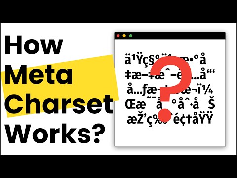Видео: Атрибут HTML Meta Charset | Почему мы должны использовать meta charset в HTML?