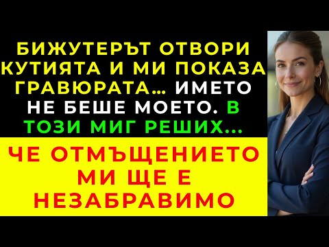 Видео: Бижутерът ме попита дали искам да гравирам това име — и разкри любовницата на мъжа ми